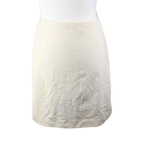 Cache Mini Skirt 6 Lace Embroidered White - Picture 4 of 12